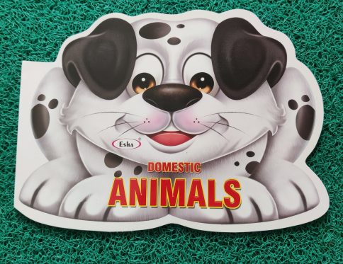 Jumbo Pet animals Cut shape Coloring book
