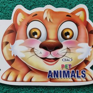 Jumbo Domestic animals Cut shape Coloring book