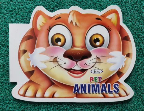 Jumbo Domestic animals Cut shape Coloring book