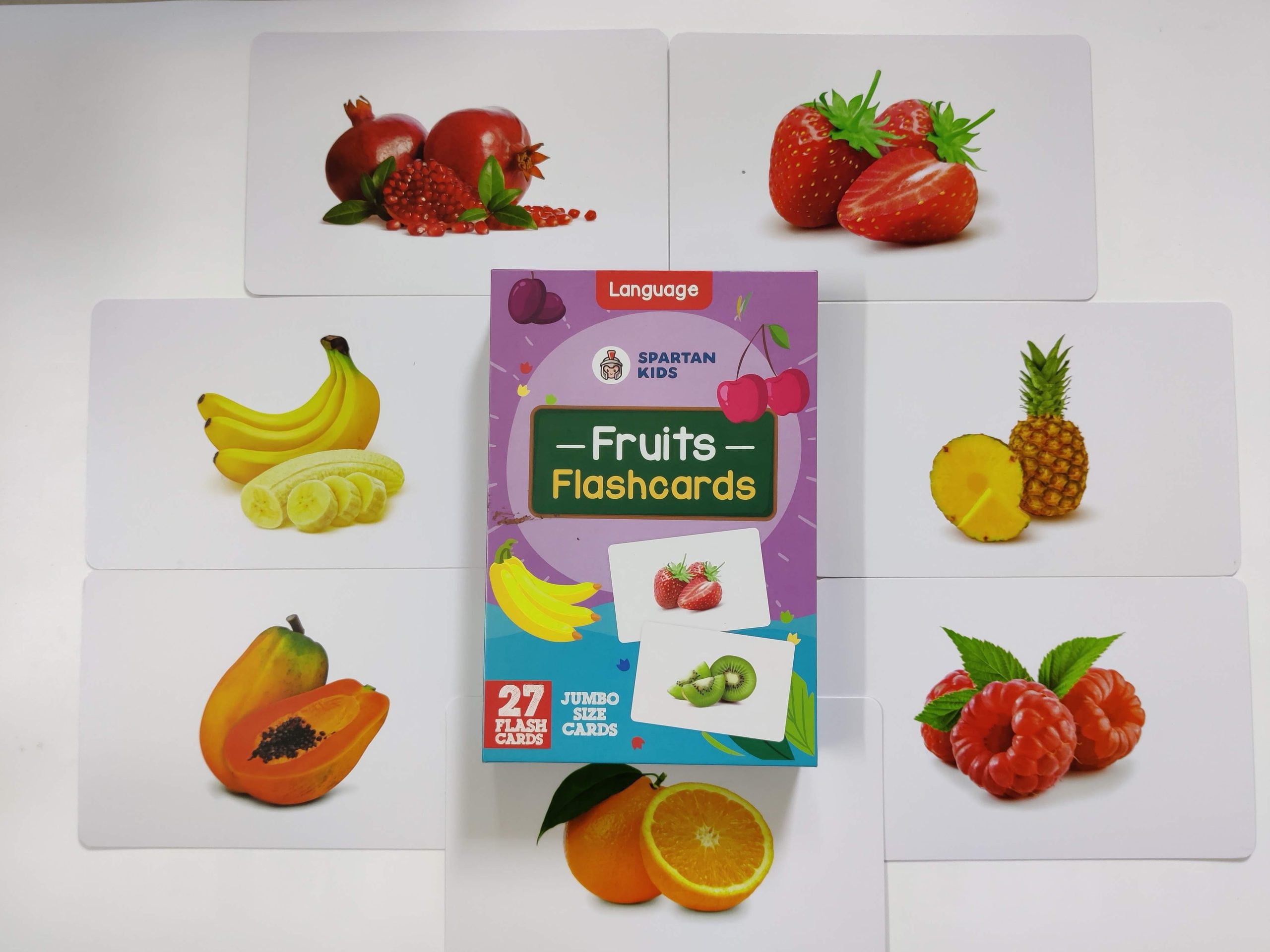 Jumbo Fruits Flash cards