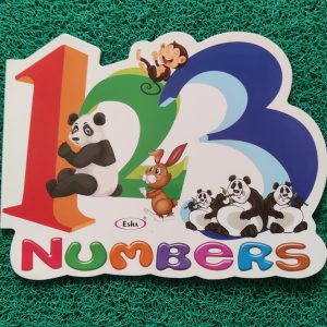 Jumbo Numbers Cut-Shape Coloring Book