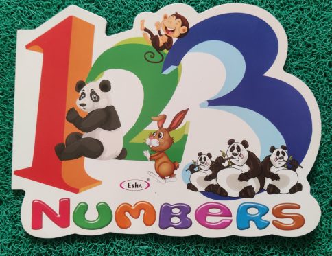 Jumbo Numbers Cut-Shape Coloring Book