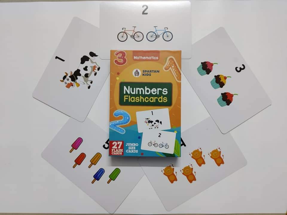 Jumbo Numbers Flash cards