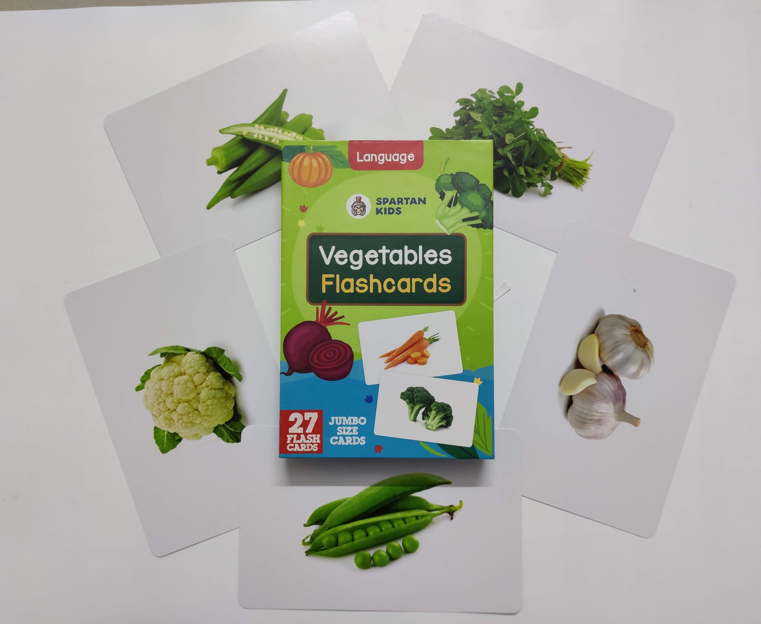 Jumbo Vegetables Flash cards
