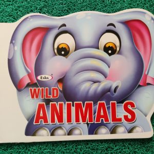 Jumbo Wild animals Cut shape Coloring book