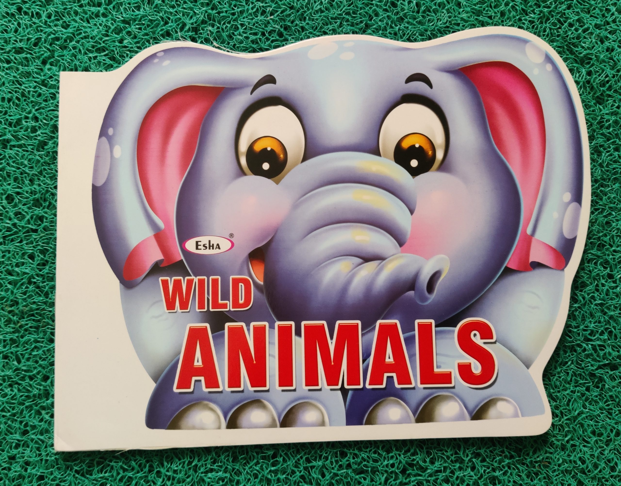 Jumbo Wild animals Cut shape Coloring book