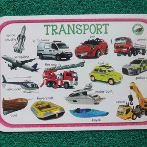 Kids Educational Transport reusable Table mat
