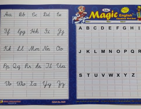 English alphabets Wipe and clean Sheet