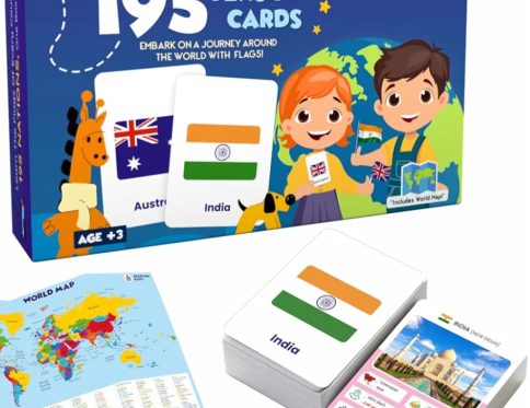World 195 Country Flags Flash cards