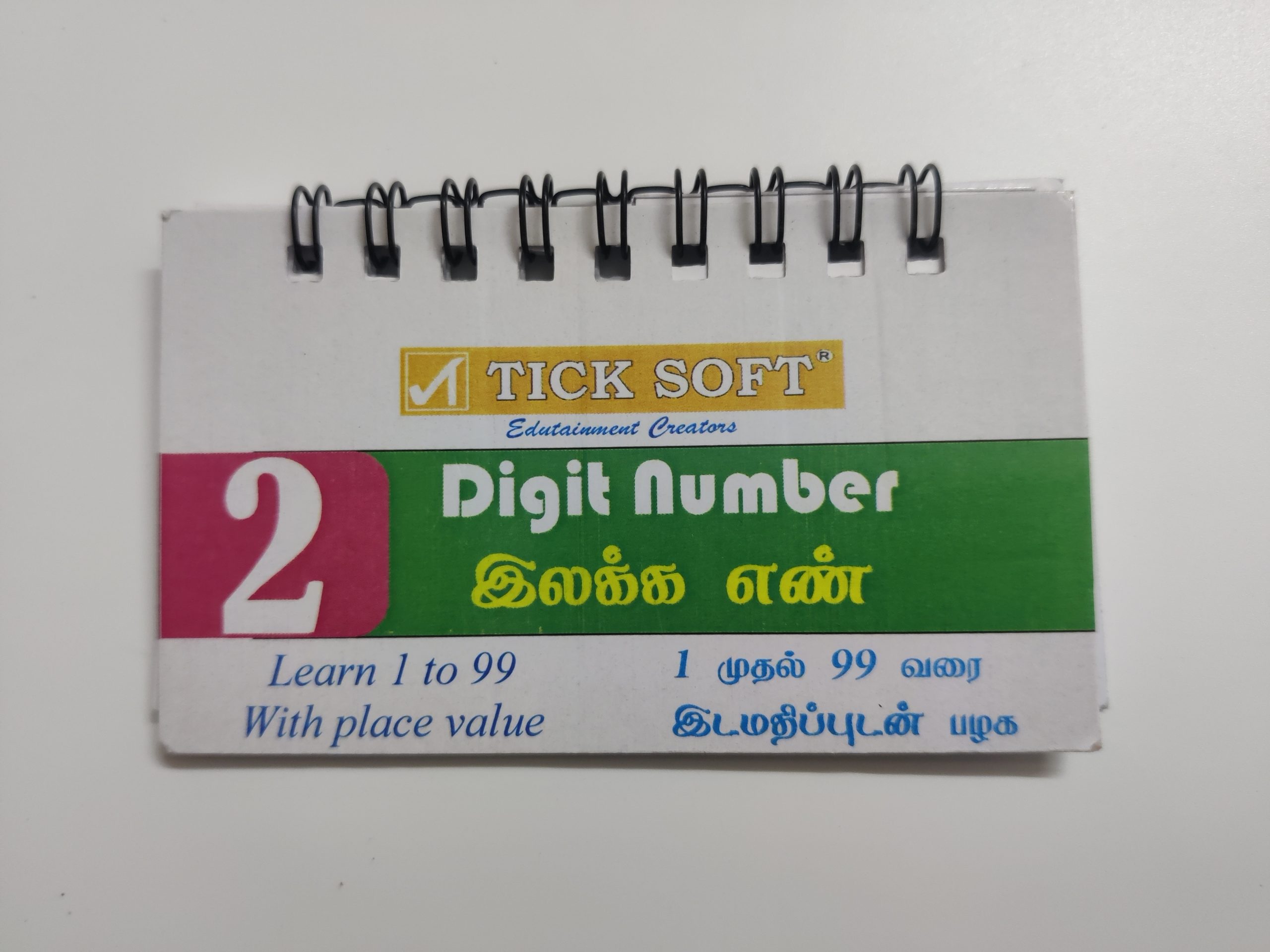 2 Digit Number Flip Book