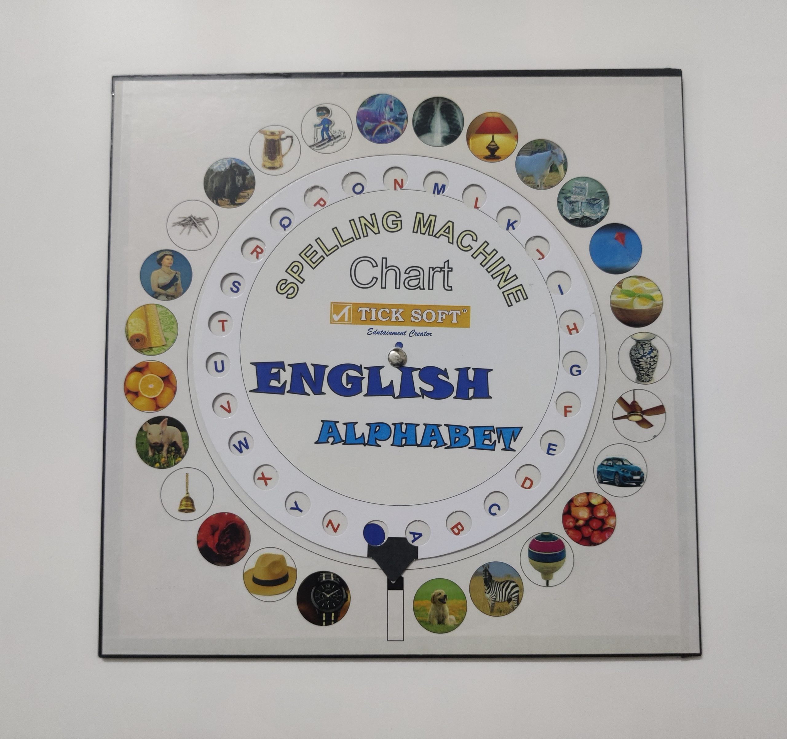English Alphabet Wheel Front Side